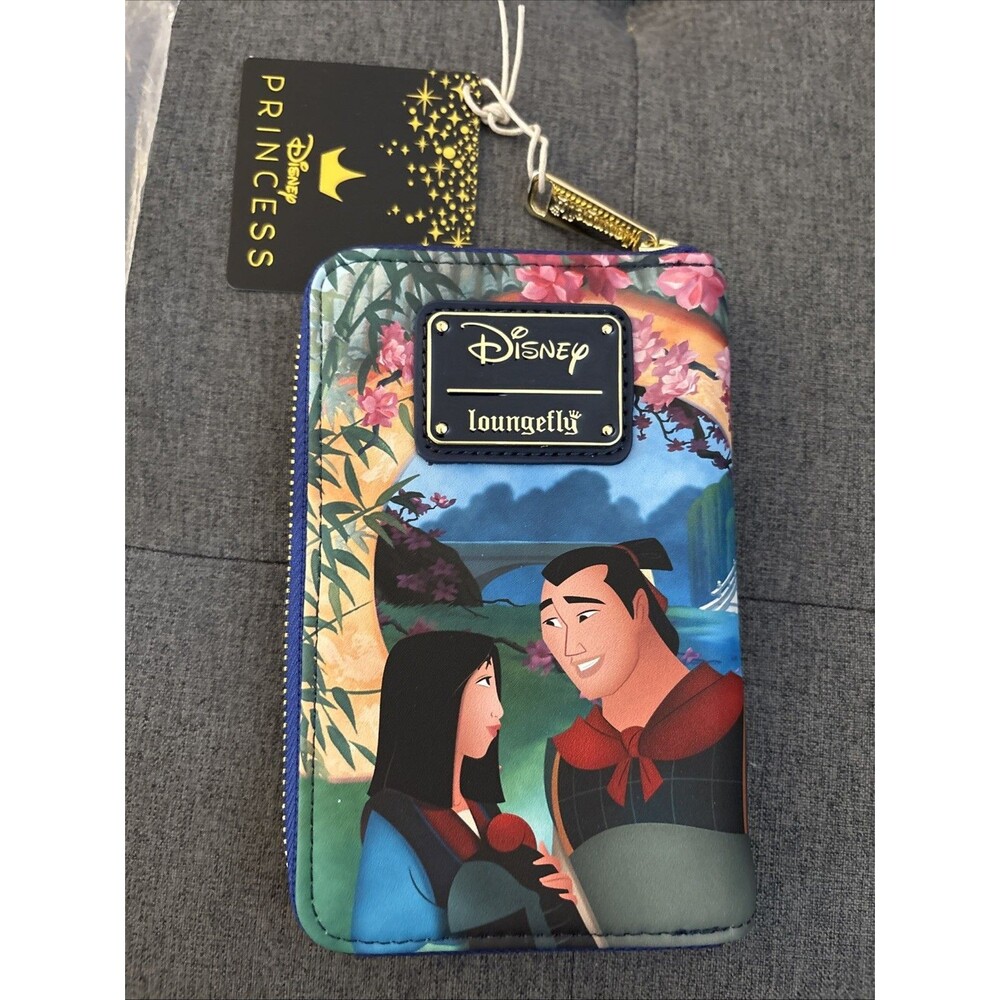 Loungefly~Disney Mulan~ Mushu, Shang  Palace,Fireworks~ Zip Wallet – Authentic